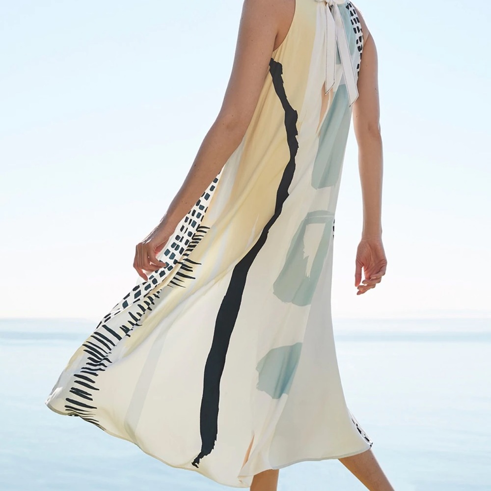 Geometric print dress